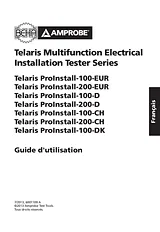 Beha Amprobe Telaris ProInstall-100-DVDE-tester 4373971 Manuel D’Utilisation