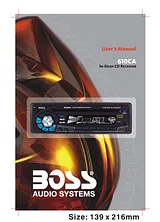 Boss Audio 610ca 사용자 가이드