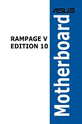 ASUS ROG RAMPAGE V EDITION 10 Manual Do Utilizador