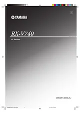 Yamaha RX-V740 U Справочник Пользователя