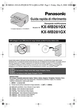 Panasonic KXMB281GX Guida Al Funzionamento