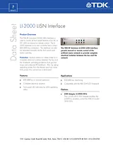 TDK LI-2000-3816 Manual De Usuario