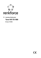 Renkforce TU-1000 HIFI-TUNER 29265c5 Scheda Tecnica
