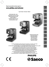 Saeco Manual Espresso machine HD8323/98 HD8323/98 Справочник Пользователя