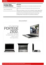 Toshiba Z830 PT225A-00400G 产品宣传页