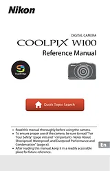 Nikon COOLPIX W100 Reference Manual