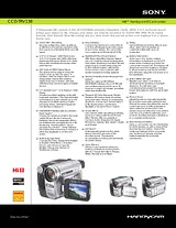 Sony CCD-TRV138 Guia De Especificação