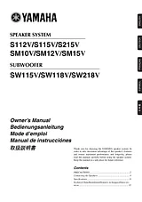 Yamaha SW115V Manual Do Utilizador