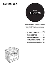 Sharp AL-1670 Manual Do Utilizador