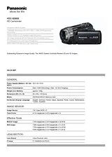 Panasonic HDC-SD800 HDC-SD800EBK Справочник Пользователя