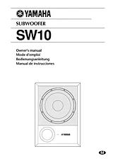 Yamaha SW10 Справочник Пользователя
