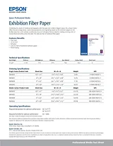 Epson Exhibition Fiber Paper 17" x 22" S045039 Dépliant