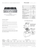 Thermador PCG36 Hoja De Especificaciones