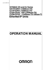 Omron CJ1W-EIP21 User Manual