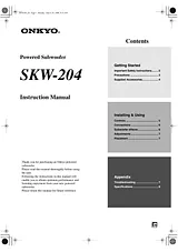 ONKYO SKW-204 User Manual