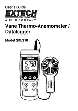 Extech Anemometer SDL310 数据表