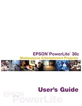 Epson PowerLite 30c Manuel D’Utilisation