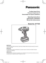 Panasonic EY7540 Manual De Usuario