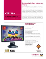 Viewsonic VX2240w VX2240W-EU Merkblatt