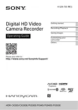 Sony HDRPJ340B Справочник Пользователя