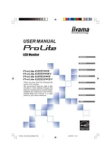 iiyama prolite e2001wsv User Manual