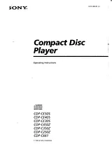 Sony CDP-CE405 Manual
