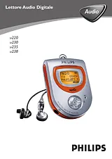 Philips Flash audio player SA238 128 MB* Manual Do Utilizador