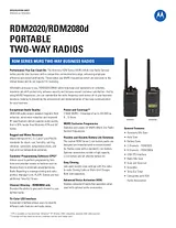 Motorola rdm2080d Leaflet