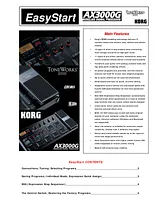Korg AX3000G Manual Do Utilizador