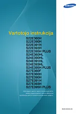 Samsung 22" monitor E391H Manual Do Utilizador
