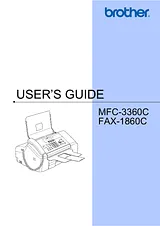 Brother FAX-1860C Manual Do Utilizador