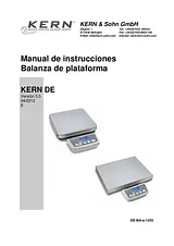 Kern DE 300K50DL Postal Scale 300kg DE 300K50DL User Manual