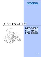 Brother FAX-1860C Инструкции Пользователя