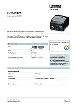 Phoenix Contact Wireless module FL WLAN EPA 2692791 2692791 Datenbogen