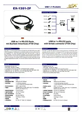 EXSYS USB -  RS-232 1.8m EX-1301-2F Fascicule