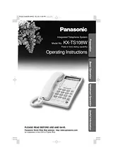 Panasonic KX-TS108W Справочник Пользователя