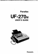 Panasonic UF-270 Instruction Manual