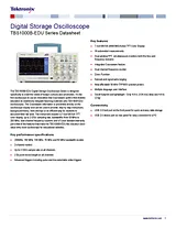 Tektronix TBS1152B-EDU 2-channel oscilloscope, Digital Storage oscilloscope, TBS1152B-EDU Hoja De Datos