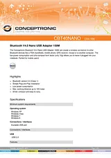 Conceptronic Bluetooth V4.0 Nano USB Adapter 100M 1004108 Manual De Usuario