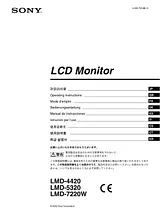 Sony LMD7220W Manuel D’Utilisation