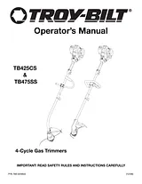 Troy-Bilt TB425CS, TB475SS, TB490BC Benutzerhandbuch