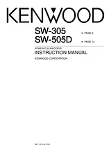 Kenwood SW-305 User Manual