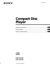Sony CDP-CE235 Manual Do Utilizador
