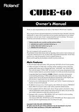 Roland CUBE-60 Owner's Manual
