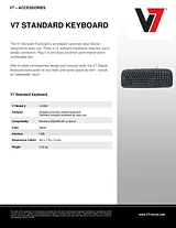 V7 Standard Keyboard KC0B1-6E3 プリント