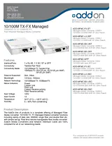 Add-On Computer Peripherals (ACP) 100Base-TX(RJ45) to 100Base-XU(ST), 1310/1550nm ADD-MFMC-BX-UST 产品宣传页