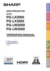 Sharp PG-LX3500 Справочник Пользователя