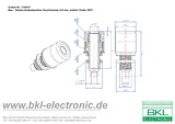 Bkl Electronic Jack socket Socket, vertical vertical Pin diameter: 4 mm Red 72306 1 pc(s) 72306 Scheda Tecnica