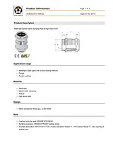 Lappkabel Cable gland M25/PG21 Brass Brass 52105380 1 pc(s) 52105380 Data Sheet