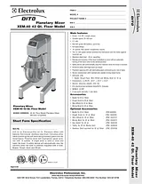 Electrolux XEM-40 产品宣传页